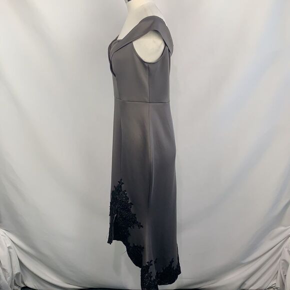 Armani Exchange NWT gray with black lace dress - Picture 6 of 13